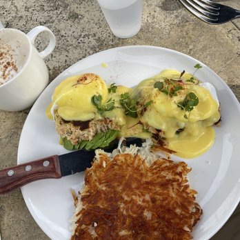 Cafe Topes - Crab Cake Benedict (Special) - Coffee & Tea Near Me - Carlsbad, California