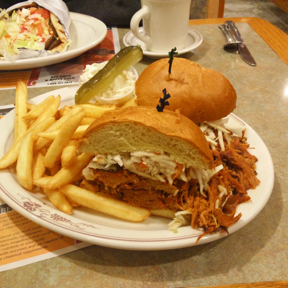 Yetter's Diner - Smoked pulled pork and gyro in the background - Diners Near Me - Augusta, New Jersey Yetter's Diner - Smoked pulled pork and gyro in the background - Diners Near Me - Augusta, New Jersey