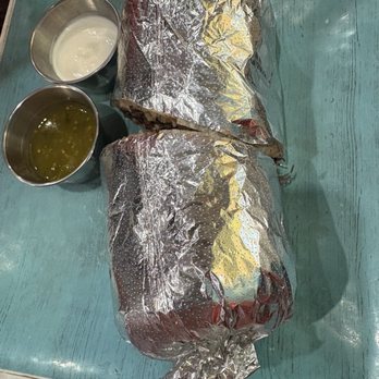 Los Chamacos Mexican Restaurant - Burrito Surf And Turf - Mexican Near Me - Arlington, Virginia