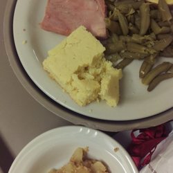 Cottesmore of Life Care - This picture do justice to how awful the food looks.  Most just gets into the trash.  Can't they make better food for our seniors.