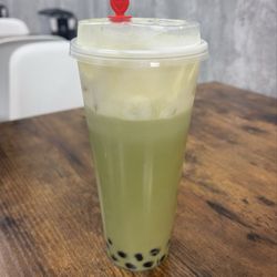 Y Bubble - Matcha Jasmine Milk Tea with Boba and Coconut Milk
