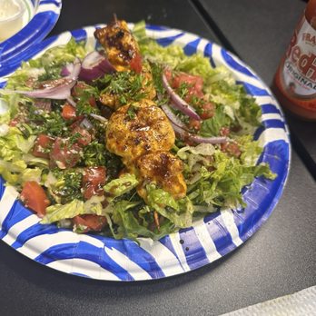 Al Baik Kabob House - Tabbouleh with Chicken Kabob - Mediterranean Near Me - Melbourne, Florida
