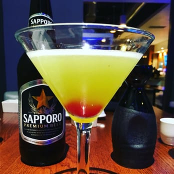 Kanpai - Prickly pear is on point. Sake bomb ingredients in the background. :) - Japanese Near Me - Bakersfield, California