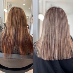 The major difference Cant wait for my touch up Thank you haus of blend and again thank you styledbykarineh