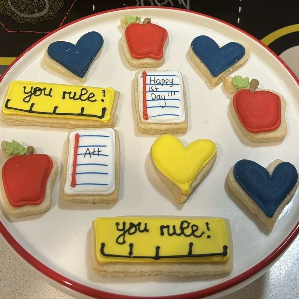Sugar cookies for back to school Sugar cookies for back to school