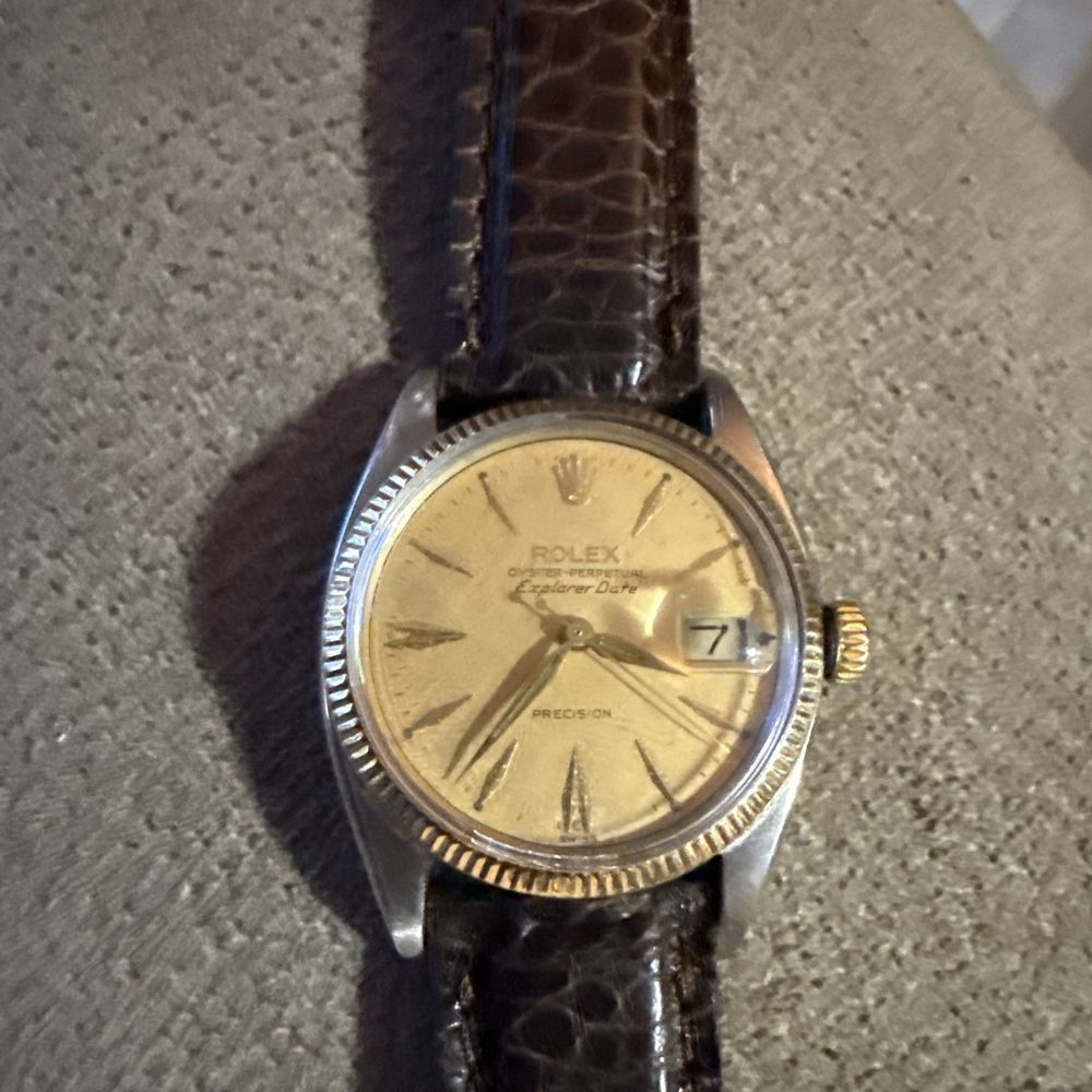 Official Time Watch - Rolex Explorer-Date 5701, Canadian market 5701. Rare type. 100% original. Replaced strap - Watch Repair Near Me - Sandy, Utah Official Time Watch - Rolex Explorer-Date 5701, Canadian market 5701. Rare type. 100% original. Replaced strap - Watch Repair Near Me - Sandy, Utah