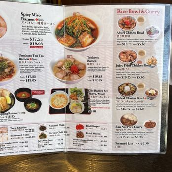 Kitakata Ramen Ban Nai - 04.11.2025 menu - Ramen Near Me - Costa Mesa, California