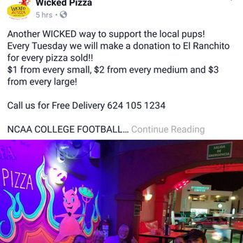 Wicked Pizza - Great delivery service to Terra Sol! TUES! - Pizza Near Me - Cabo San Lucas, BCS Wicked Pizza - Great delivery service to Terra Sol! TUES! - Pizza Near Me - Cabo San Lucas, BCS