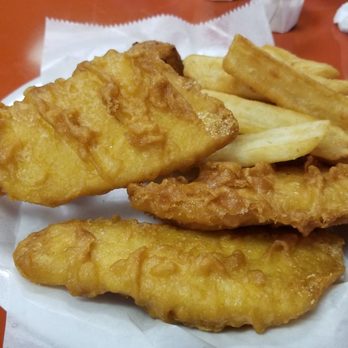 Arthur Treacher's Fish & Chips - 3 piece combo, 1 chicken tender... - Seafood Near Me - Garfield Heights, Ohio Arthur Treacher's Fish & Chips - 3 piece combo, 1 chicken tender... - Seafood Near Me - Garfield Heights, Ohio