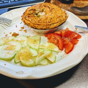 Pop Pie - Perfectly baked chicken pot pie with Danimal's special chopped veggie medley. - Bakeries Near Me - Costa Mesa, California Pop Pie - Perfectly baked chicken pot pie with Danimal's special chopped veggie medley. - Bakeries Near Me - Costa Mesa, California