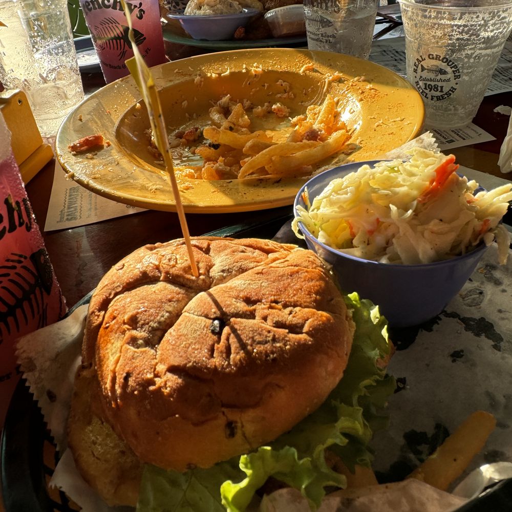 Frenchy's Saltwater Cafe - Grouper Sandwich - Seafood Near Me - Clearwater Beach, Florida Frenchy's Saltwater Cafe - Grouper Sandwich - Seafood Near Me - Clearwater Beach, Florida