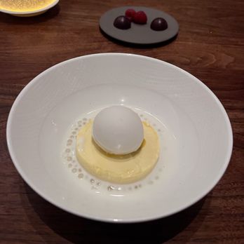 Citrin - Passion Fruit Parfait
Coconut Sorbet, Tapioca Pearls, Lemongrass Milk - Cocktail Bars Near Me - Santa Monica, California Citrin - Passion Fruit Parfait
Coconut Sorbet, Tapioca Pearls, Lemongrass Milk - Cocktail Bars Near Me - Santa Monica, California