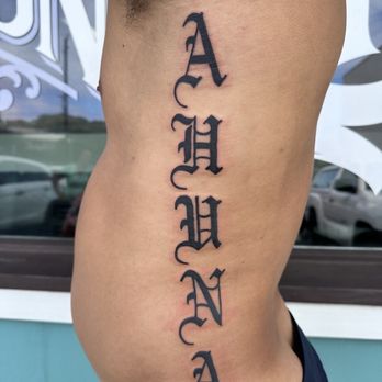 Black Moon Collective - Old English by @naiztatz (on instagram) - Tattoo Near Me - Kaneohe, Hawaii Black Moon Collective - Old English by @naiztatz (on instagram) - Tattoo Near Me - Kaneohe, Hawaii