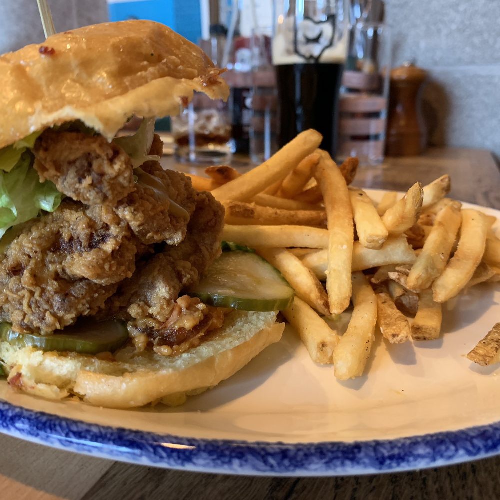 BrewDog Franklinton - Fried Chicken sandwich. - Burgers Near Me - Columbus, Ohio BrewDog Franklinton - Fried Chicken sandwich. - Burgers Near Me - Columbus, Ohio