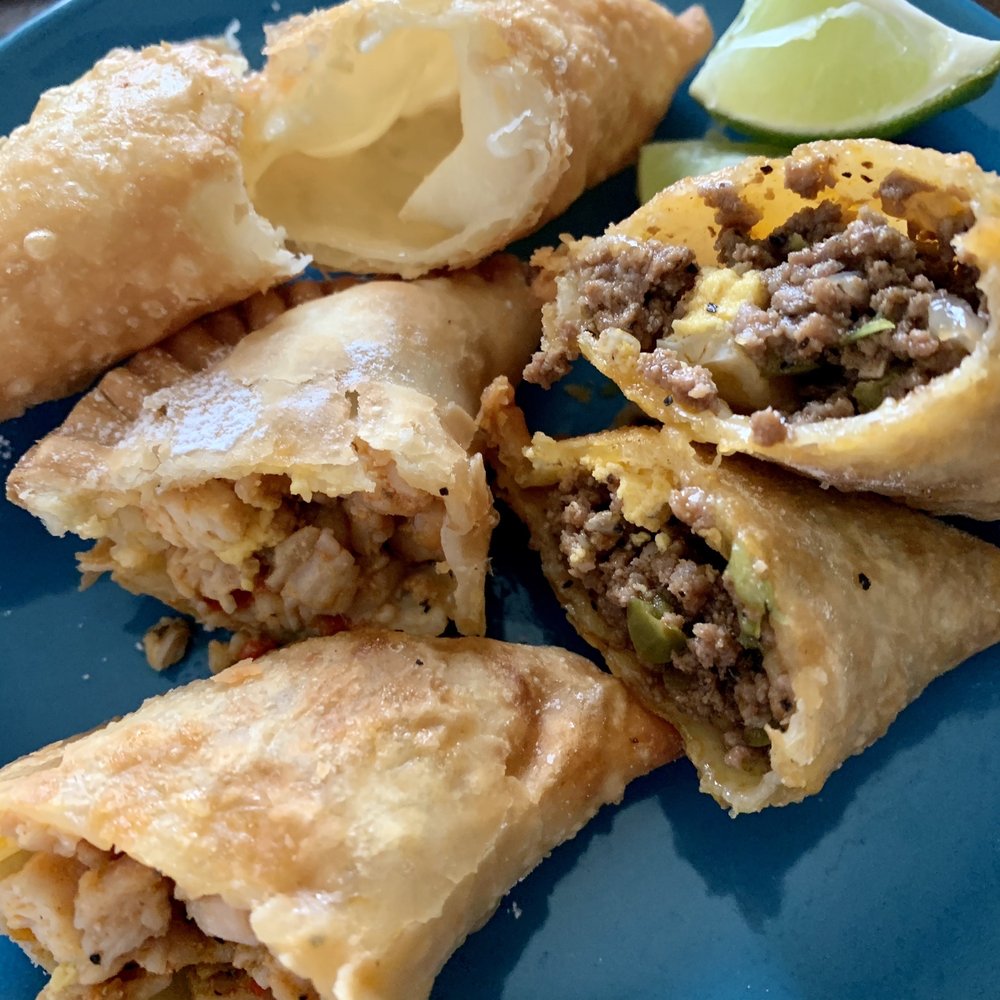 Red Panka - Mini empanada beef chicken and cheese - Peruvian Near Me - Redlands, California Red Panka - Mini empanada beef chicken and cheese - Peruvian Near Me - Redlands, California