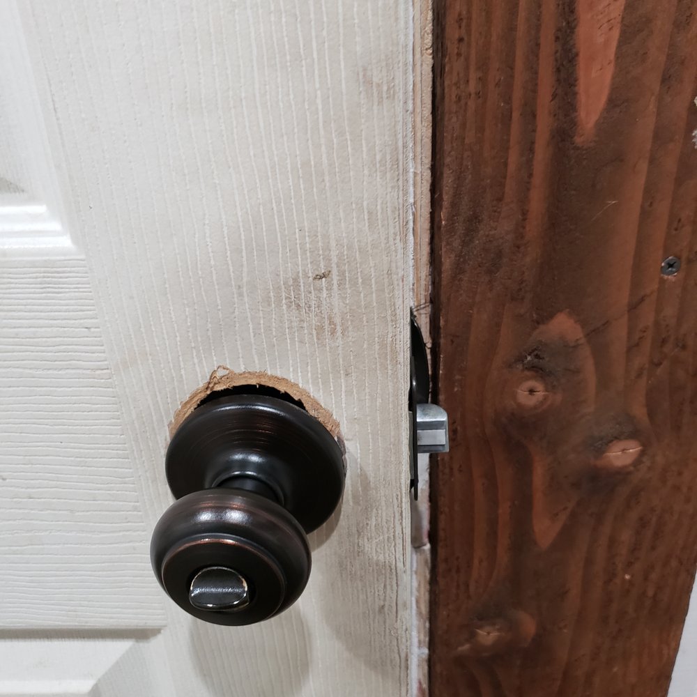 Milpa Kitchen Restaurant - bathroom door - Mexican Near Me - Denton, Texas