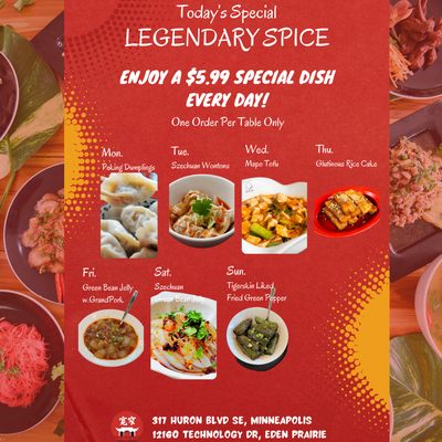 Menu photo 3 Legendary Spice Minneapolis, MN