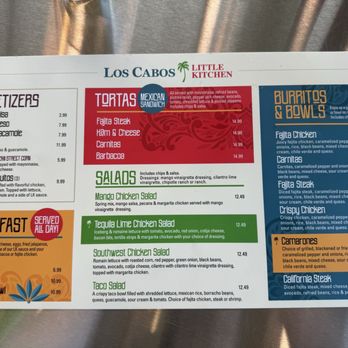 Los Cabos Little Kitchen - Menu part 1 - Mexican Near Me - Jenks, Oklahoma Los Cabos Little Kitchen - Menu part 1 - Mexican Near Me - Jenks, Oklahoma