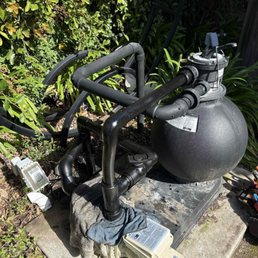 New pool pump. New pool pump.
