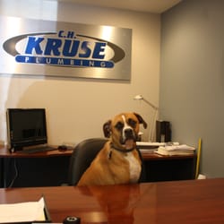 C.H. Kruse Plumbing - Milo the shop dog.