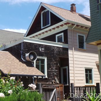 Lifetime Roofing Service - new shingles over basement stair roof - Roofing Near Me Lifetime Roofing Service - new shingles over basement stair roof - Roofing Near Me