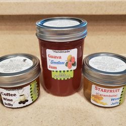 Bunker Hill Vineyard & Winery - My selection of wine jellies and seedless guava jam