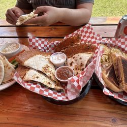 Northern Lights Saloon - Cubano, quesadilla with burnt ends and whipped feta.