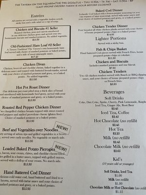 Menu photo 2 Tavern on the Square New Wilmington, PA