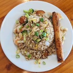 The Boardwok Restaurant - This is the Kev's Shrimp Fried Rice lunch entrée.  Photo taken September 8, 2023.