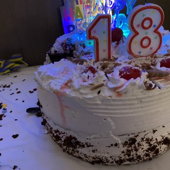 Caketastic Online - a birthday cake with candles and confetti - Cooking Schools Near Me - Tampa, Florida