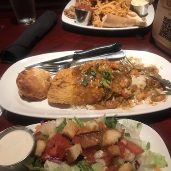 Copeland's - Side salad with seafood platter and the Decatur catfish - Cajun/Creole Near Me - Atlanta, Georgia Copeland's - Side salad with seafood platter and the Decatur catfish - Cajun/Creole Near Me - Atlanta, Georgia