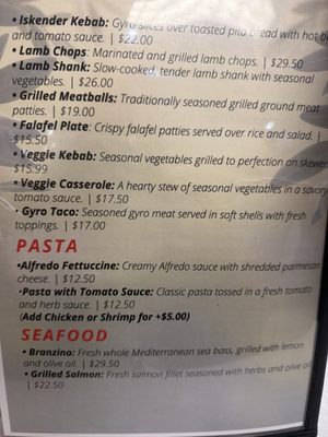 Menu photo 2 Liva Mediterranean Grill San Antonio, TX