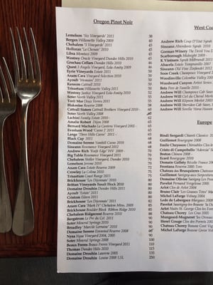 Menu photo 8 Tina's Dundee, OR