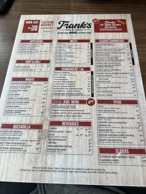 Menu photo 4 Frank's Deli & Grill Detroit, MI Menu photo 4 Frank's Deli & Grill Detroit, MI