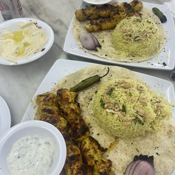 Jerusalem Reebar - Shish Tawook- chicken kebab plates - Middle Eastern Near Me - Nashville, Tennessee