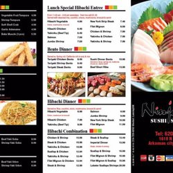 Ninja Sushi Steak House - Togo Menu pt1