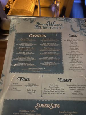 Menu photo 1 Lainey Wilson's Bell Bottoms Up Nashville, TN Menu photo 1 Lainey Wilson's Bell Bottoms Up Nashville, TN