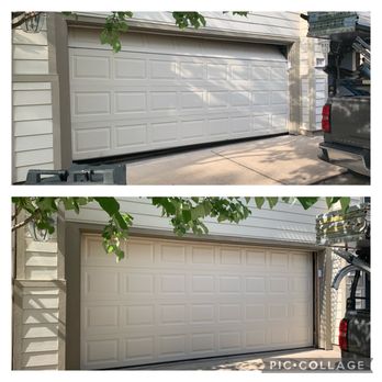 A&E Garage Doors - Door replacement with doorlink in almond. - Garage Door Services Near Me A&E Garage Doors - Door replacement with doorlink in almond. - Garage Door Services Near Me
