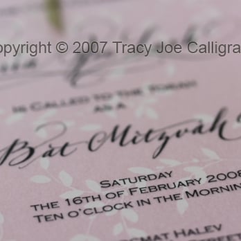 Tracy Joe Calligraphy - Custom Invitation - Calligraphy Near Me Tracy Joe Calligraphy - Custom Invitation - Calligraphy Near Me