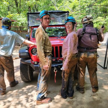 Adventure Cave Tours - Us after the four hour tour!! - Tours Near Me - Branson West, Missouri Adventure Cave Tours - Us after the four hour tour!! - Tours Near Me - Branson West, Missouri