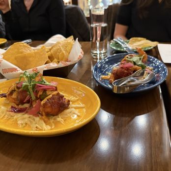 Dos Caminos - Chips, shrimp with bacon - Mexican Near Me - Charlotte, North Carolina Dos Caminos - Chips, shrimp with bacon - Mexican Near Me - Charlotte, North Carolina