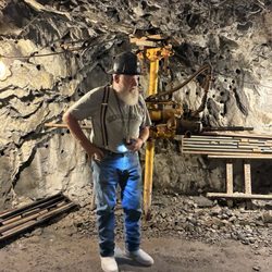 Sierra Silver Mine Tour - Inside the mine.....guide Lee