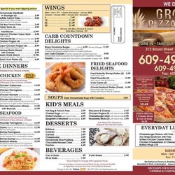Groovy Pizza And Cafe - Menu page 1/2, as of 7/16/2020