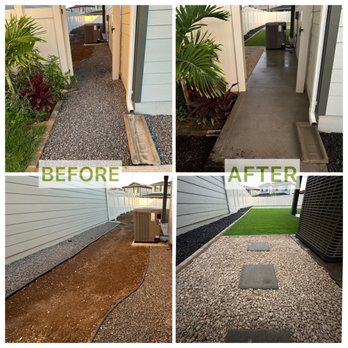 JBL Landscaping Services - Concrete Side-Walk and Coral Rocks with Stepping Stones. - Landscaping Near Me JBL Landscaping Services - Concrete Side-Walk and Coral Rocks with Stepping Stones. - Landscaping Near Me