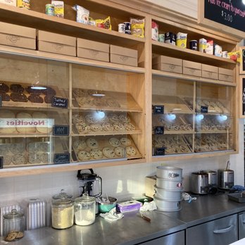 Cookies & Cream - shelves of cookies and pastries - Ice Cream & Frozen Yogurt Near Me - Buffalo, New York Cookies & Cream - shelves of cookies and pastries - Ice Cream & Frozen Yogurt Near Me - Buffalo, New York