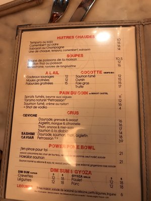 Menu photo 4 Huguette Paris, 75 Menu photo 4 Huguette Paris, 75