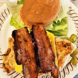 Waffle House - Deluxe Bacon Chicken Cheese Sandwich
