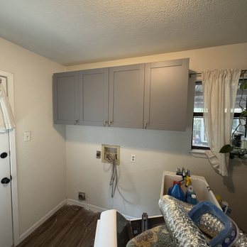 Lion Heart Home - New Laundry Room Cabinets - Flooring Near Me