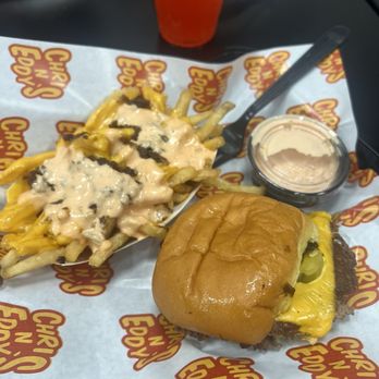 Chris N’ Eddy’s - 1 Slider and Loaded Fries - Burgers Near Me - Los Angeles, California