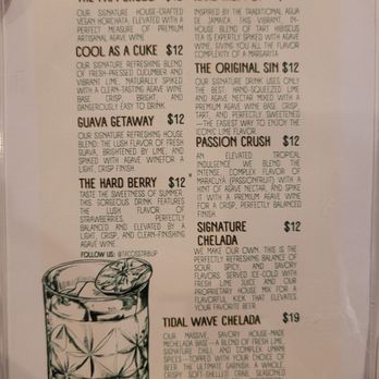 Str8 Up Tacos - Mixed drink menu - Mexican Near Me - Lakewood, California